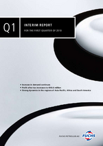 Cover of the Interim Report Q1 2010 of FUCHS PETROLUB SE