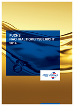 Cover des Nachhaltigkeitsberichtes 2014 der FUCHS PETROLUB SE