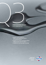 Cover der Quartalsmitteilung 2013 Q1-3 der FUCHS PETROLUB SE