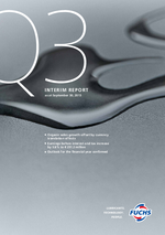 Cover of the Interim Report Q3 2013 of FUCHS PETROLUB SE