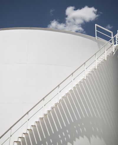 Storage Silo Stairs and Shadow Study