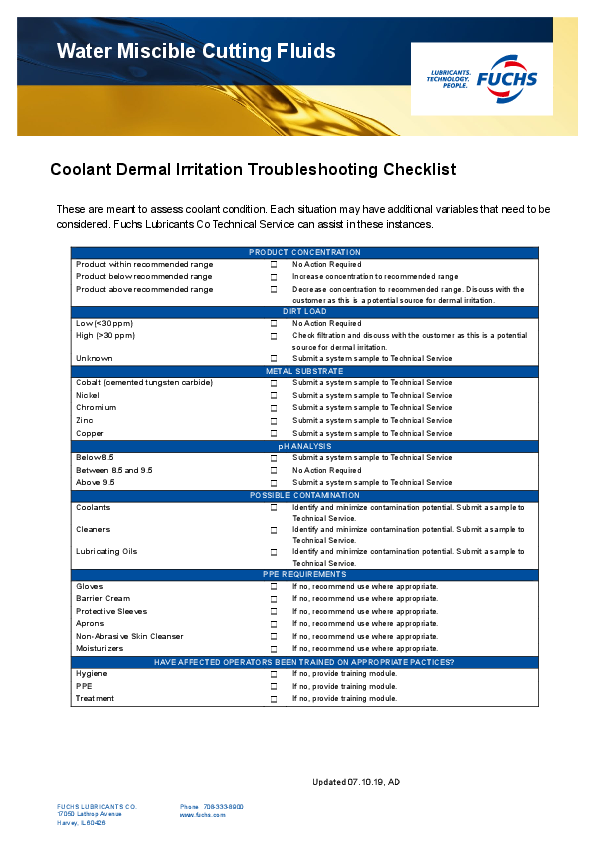 Dermal Irritation Troubleshooting 
