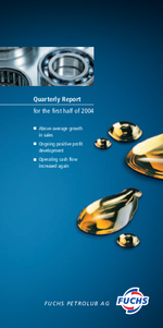 Cover of the Interim Report 2004 Q2 of FUCHS PETROLUB SE