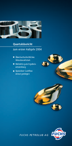 Cover des Zwischenberichtes Q2 2004 der FUCHS PETROLUB SE