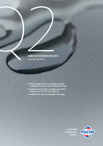 Cover des Zwischenberichtes Q3 2013 der FUCHS PETROLUB SE