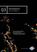 Cover des Zwischenberichtes Q3 2011 der FUCHS PETROLUB SE