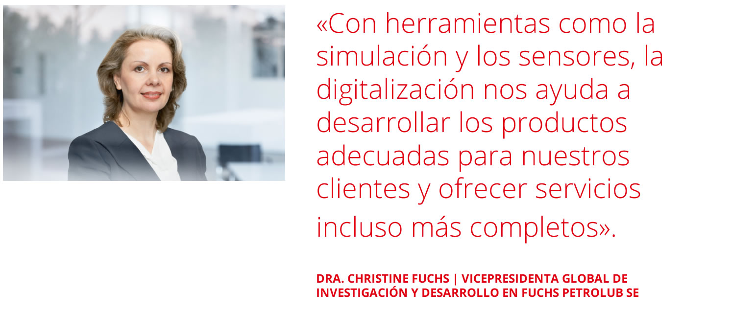 Retrato de Dr. Christine Fuchs, VP R&D en FUCHS