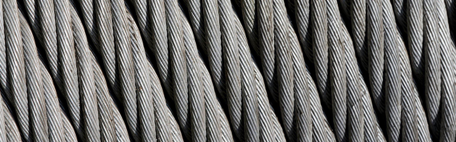 Close up of wire rope