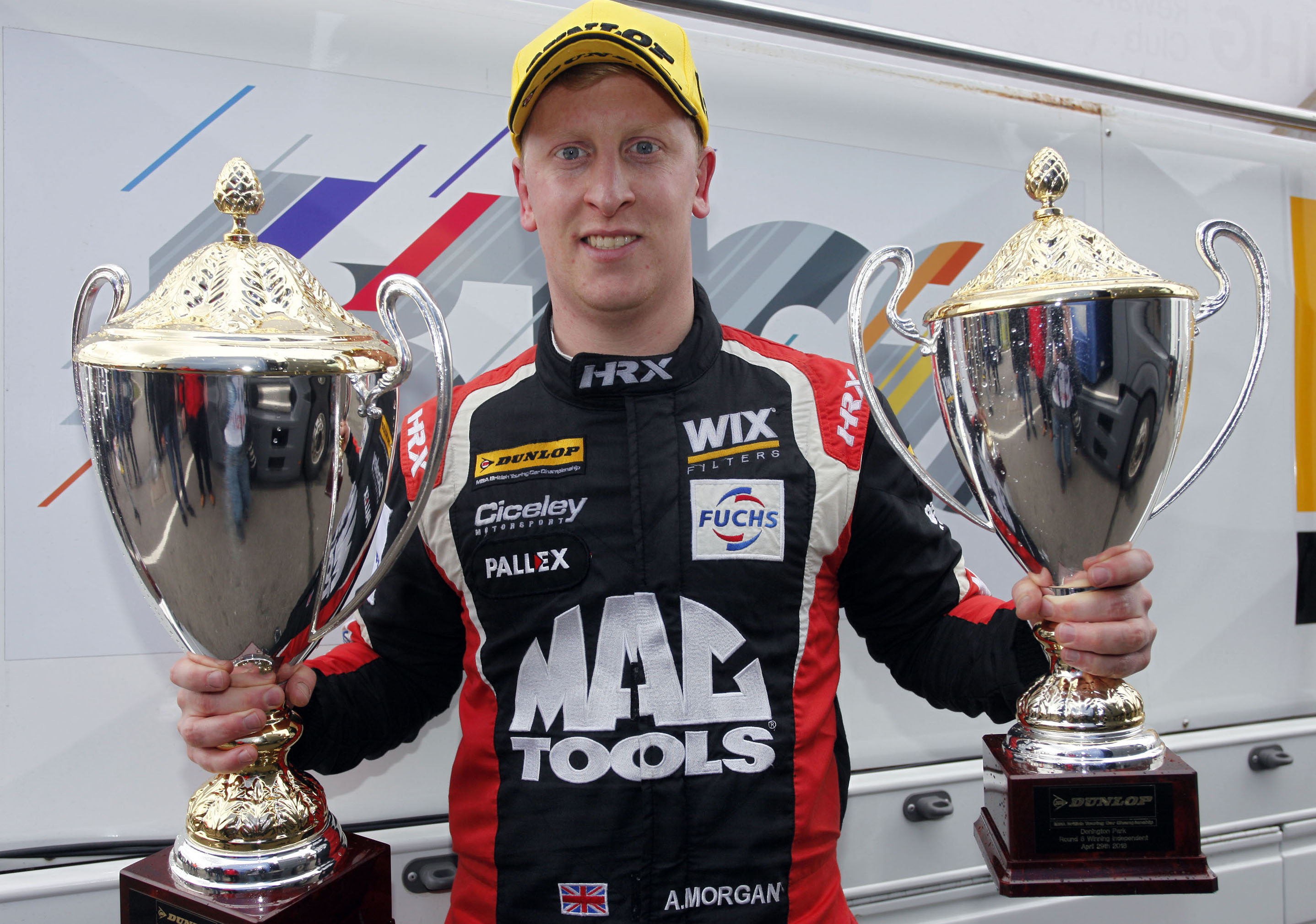 Adam Morgan claims race three victory at Donington Park