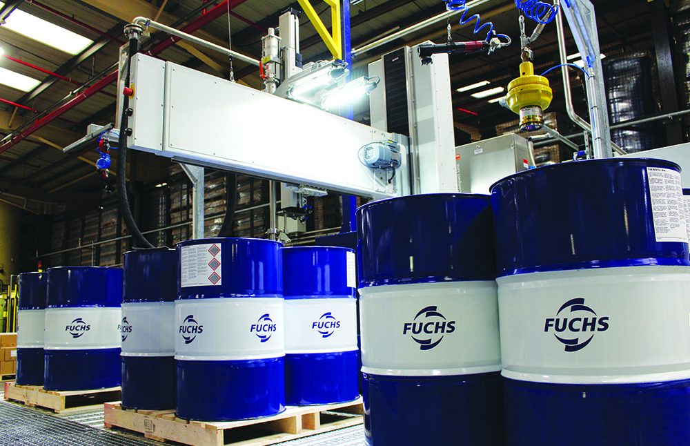 FUCHS UK Barrel filling line