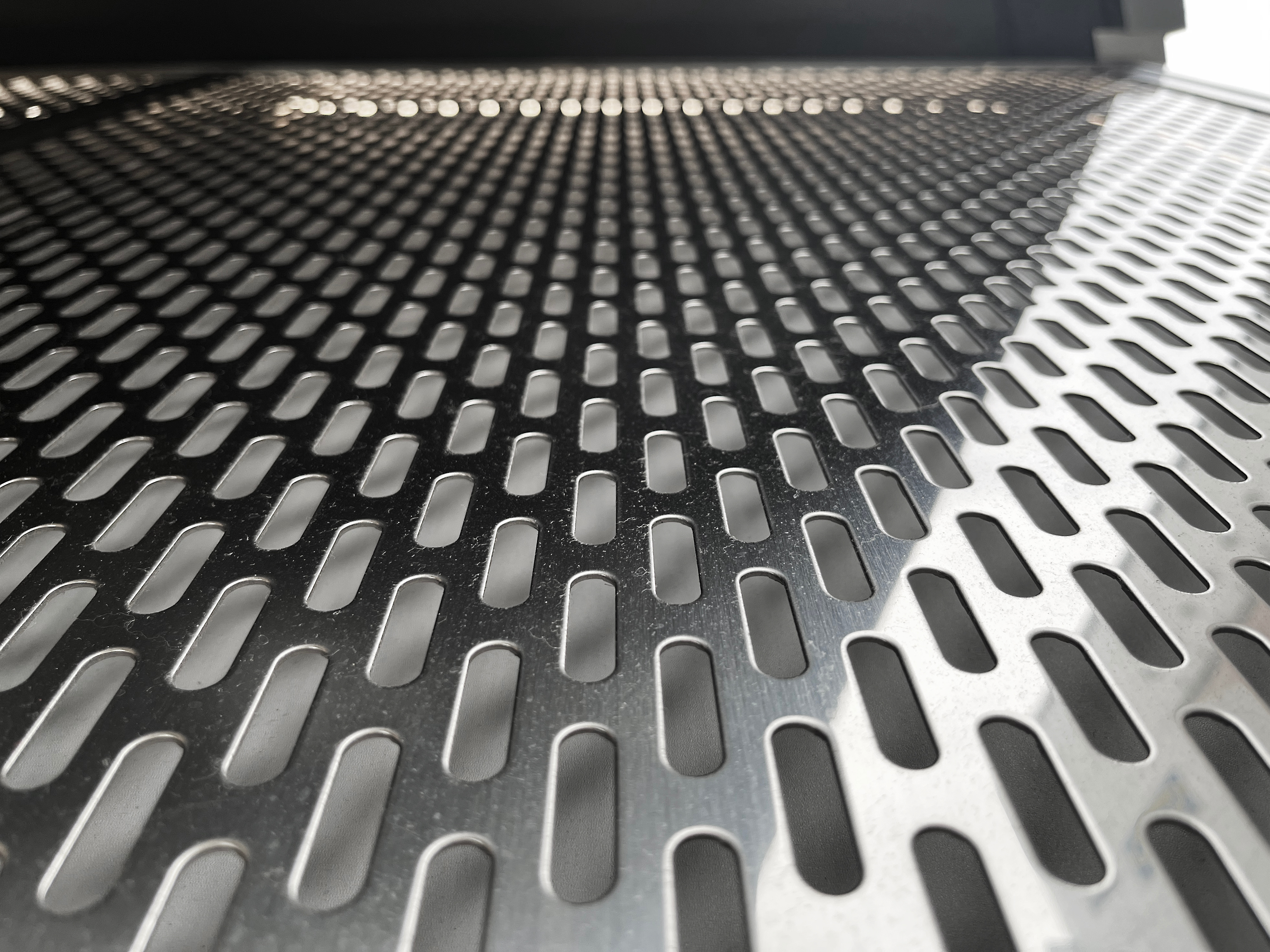 Stainless steel punching metal background texture material_b_13